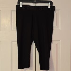 PINK Victoria's Secret Black Ultimate Leggings